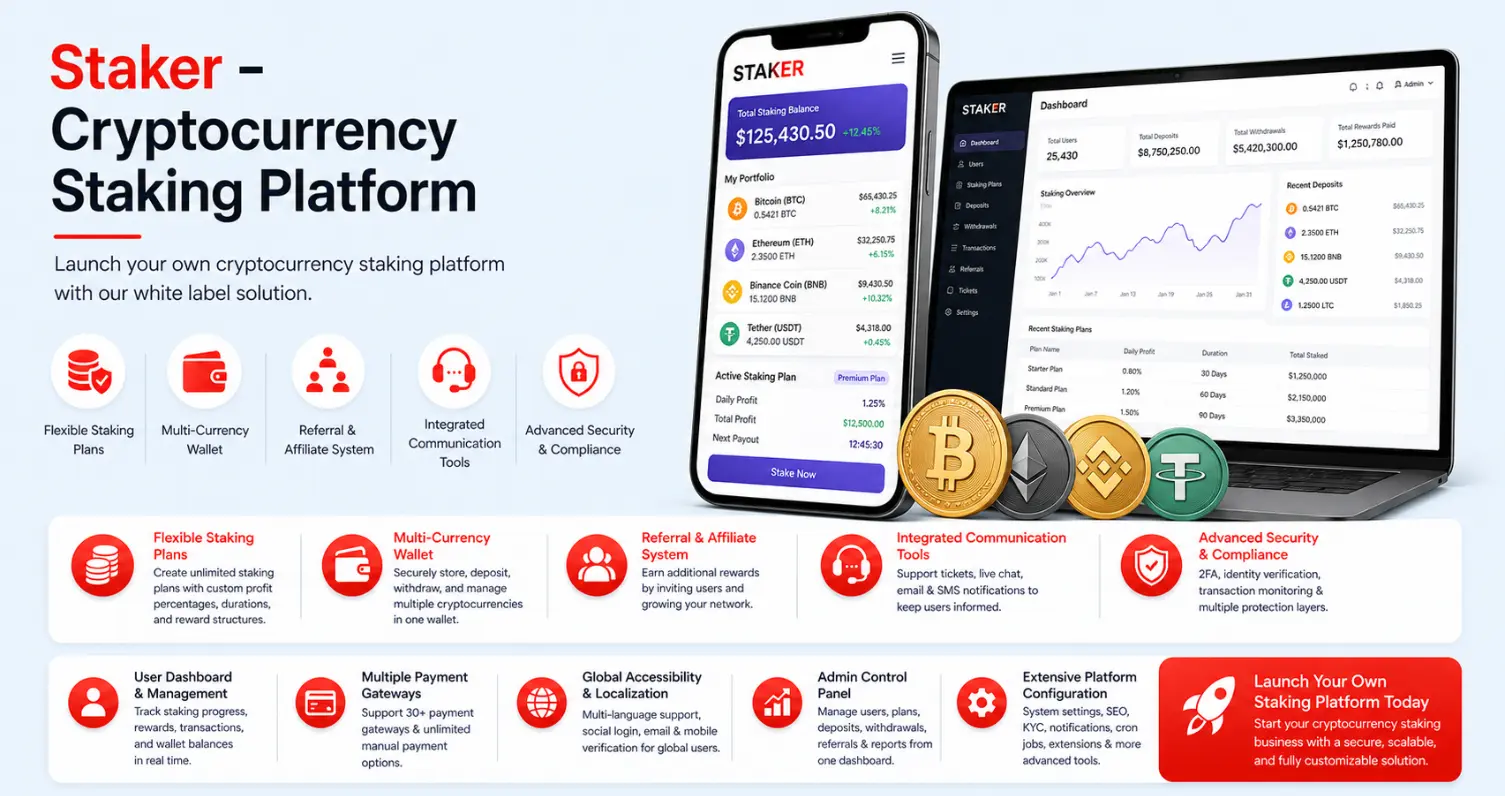 Staker - Crypto Staking Platform